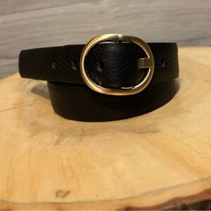 Simons Black Belt with Gold Accents
